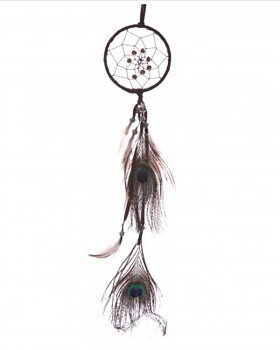 Drömfångare Brun diameter 8cm, 45cm lång 1st
