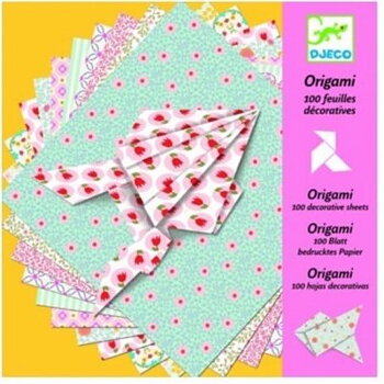 Origami Papper Mix 21x21cm 80st + 3st mönster