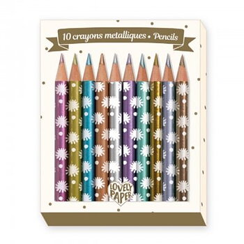 Mini Metallic Pennor 10st