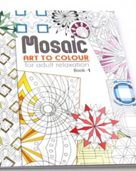 Mosaik & Mandala Målarbok A4 1st