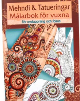 Mehndi & Tatueringar Målarbok 1st