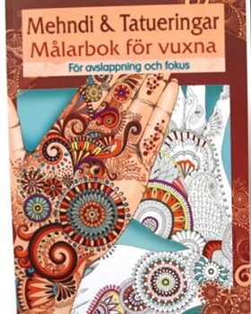 Mehndi & Tatueringar Målarbok 1st