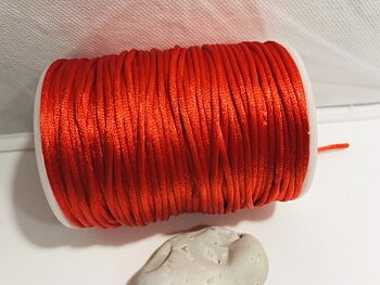 Satinband Röd 2mm 1m
