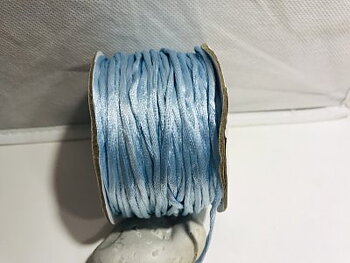 Satinband Ljusblå 2mm 1m