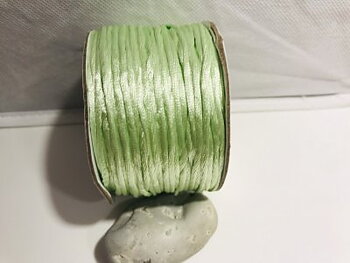 Satinband Limegrön 2mm 1m