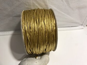 Satinband Guld 2mm 1m