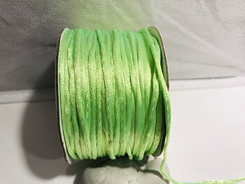 Satinband Grön 2mm 1m