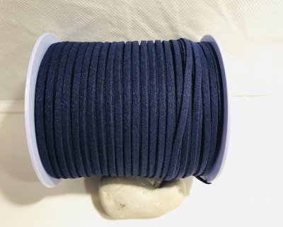 Mockaimitation Mörkblå 3mm 1m