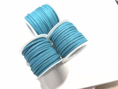 Mockaimitation Rulle Turkos 3x1,5mm 5meter