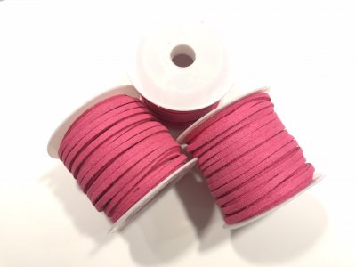 Mockaimitation Rulle Rosa 3x1,5mm 5meter