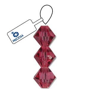 Preciosa MC Bicone Rose 3mm 1sträng