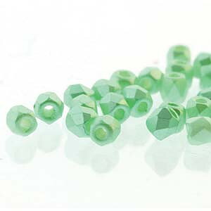 Fire Polish True 2 Pastel LT Green 2mm 50st