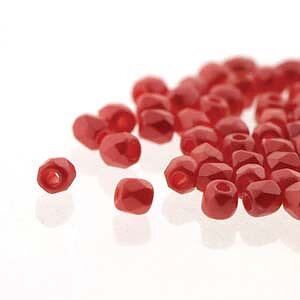 Fire Polish True 2 Pastel Coral 2mm 50st