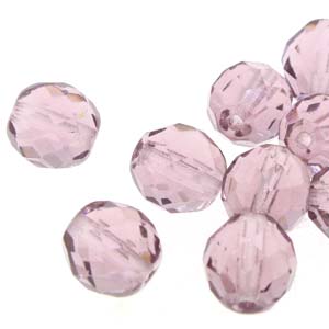Fire Polish Ligth Amethyst 4mm 1sträng