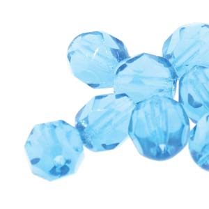 Fire Polish Aqua 6mm 1sträng
