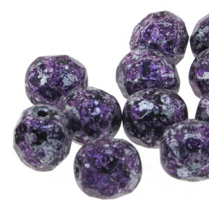 Fire Polish Tweedy Violet 6mm 1sträng