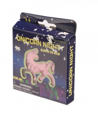 Unicorn Glow in the Dark Rosa 24st
