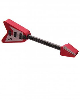 Gitarr Penna med Sudd Röd 13cm 1st