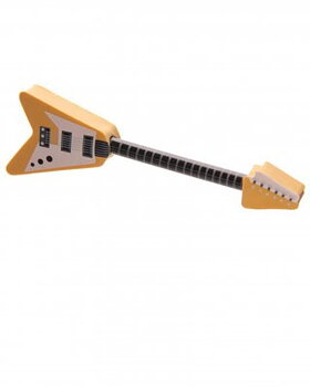 Gitarr Penna med Sudd Gul 13cm 1st