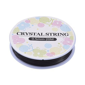 Elastisk tråd Crystal Svart 0,5mm 1rulle=20m