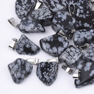 Obsidian Snowflake Hänge 1st