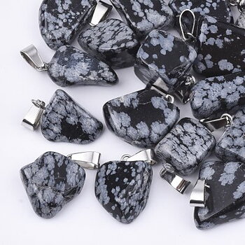 Obsidian Snowflake Hänge 1st