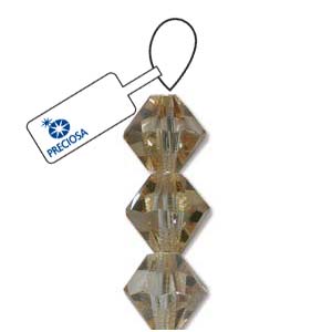 Preciosa MC Bicone Crystal Blond Flare 6mm 1sträng