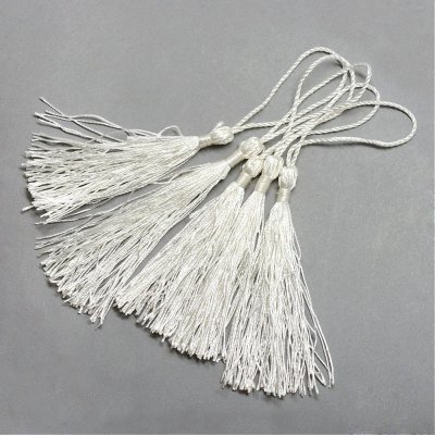 Tofs Tassel Vit 130x6mm 1st