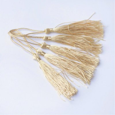 Tofs Tassel Guldbeige 130x6mm 1st