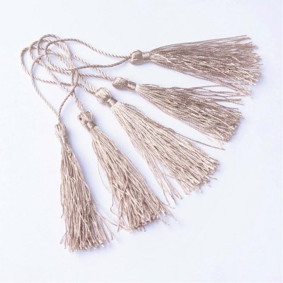 Tofs Tassel Gråbeige 130x6mm 1 st