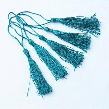 Tofs Tassel Teal 130x6mm 1 st