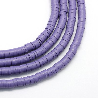 Heishi Pärlor Lila 6x1mm 1sträng