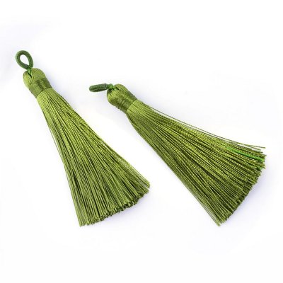 Tofs Tassel Olivgrön 80x9mm 2st