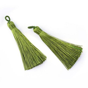 Tofs Tassel Olivgrön 80x9mm 2st