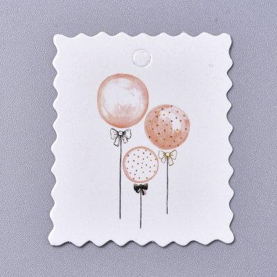 Pappers Tag Ballonger 49x40mm 10st