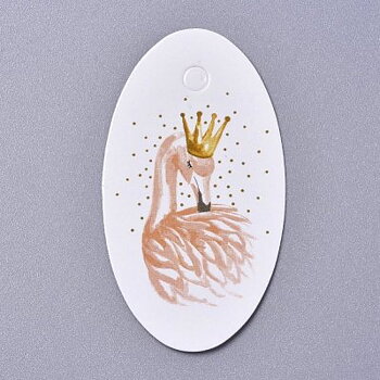 Pappers Tag Flamingo 64,5x36mm 10st
