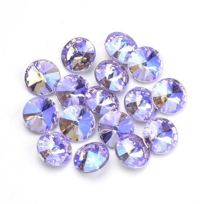 Cabochon Rivoli Rhinestone Lavendel AB 14mm 2st