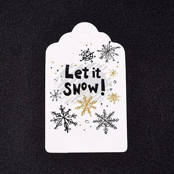 Pappers Tag "Let it snow!" 50x30mm 10st