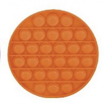 Pop It Fidget Rund Orange 12cm 1st