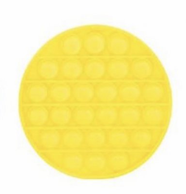 Pop It Fidget Rund Gul 12cm 1st