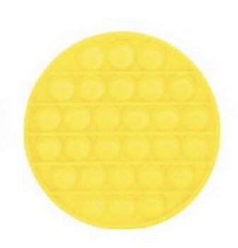 Pop It Fidget Rund Gul 12cm 1st