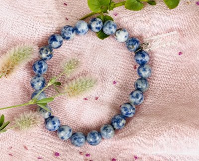 Jasper Blue Spot Stone Armband 1st