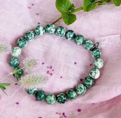 Jasper Green Spot Stone Armband 1st