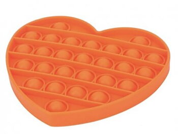 Pop It Fidget Hjärta Orange 1st