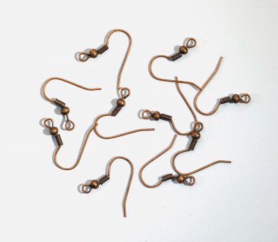 Örhängeskrokar Kopparfärgade 2x18mm