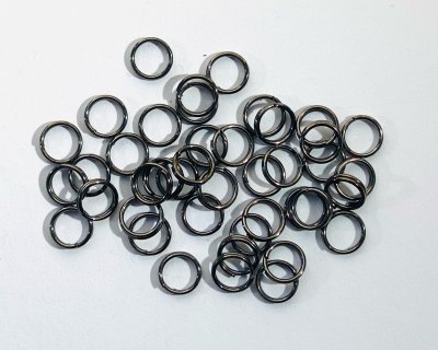 Splitringar Hematitfärgade 5mm 50st