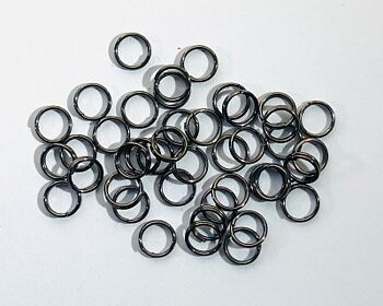 Splitringar Hematitfärgade 5mm 50st