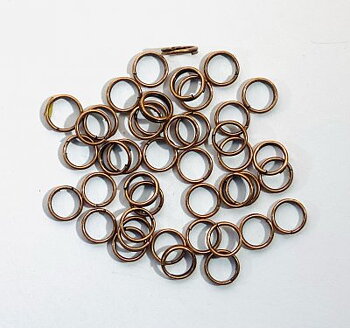 Splitringar Kopparfärgade 6mm 50st
