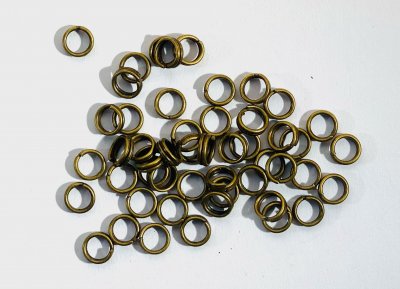 Splitringar Bronsfärgade 5mm 50st