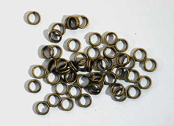 Splitringar Bronsfärgade 5mm 50st